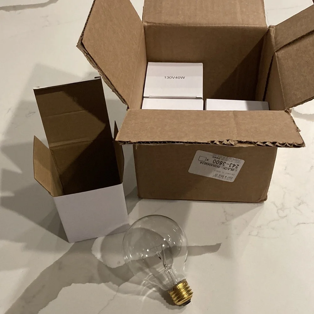 3 130V 40W RH globe lights